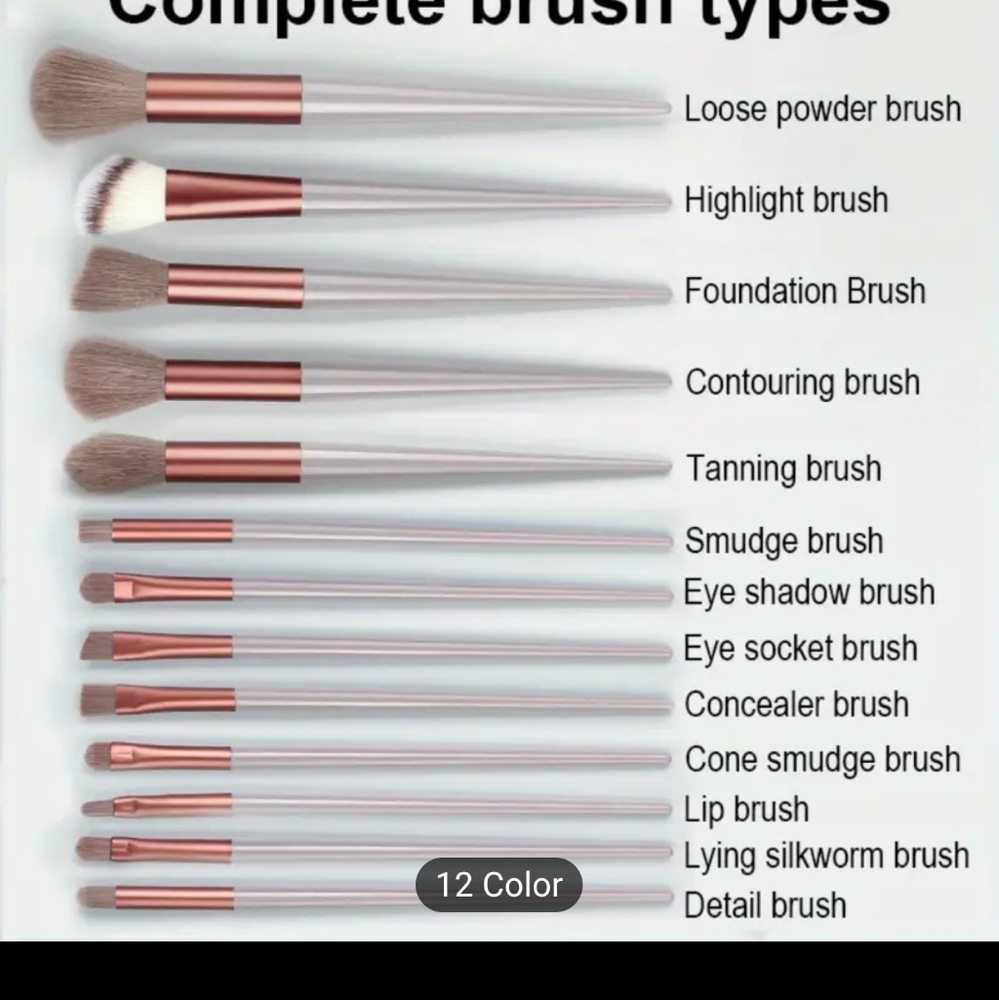 🎉🎉HOST PICK🎉🎉NEW🎉🎉 13PC BLACK AND WHITE Soft and Fluffy Makeup Brush Set - Picture 2 of 15